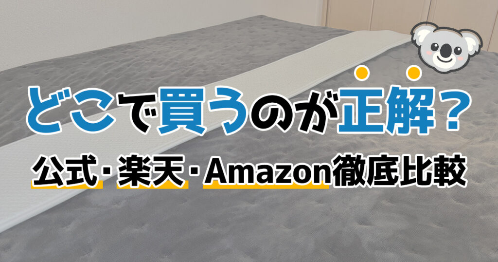 どこで買うのが正解？公式・楽天・Amazon徹底比較