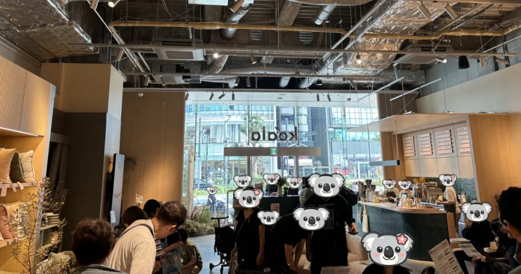 コアラマットレス青山店の店内の様子