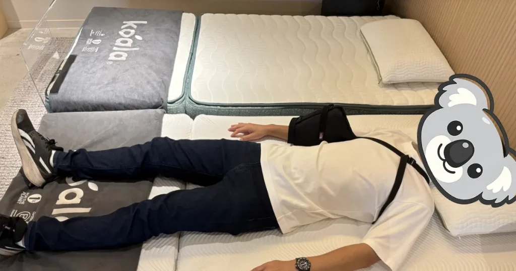 コアラフトン OASISを試す男性